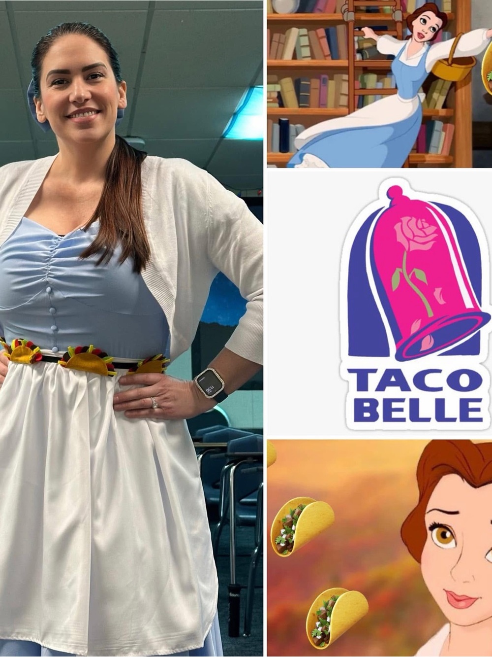 Halloween costume 🎃 Pun Costume 🌮 Taco Belle 👑